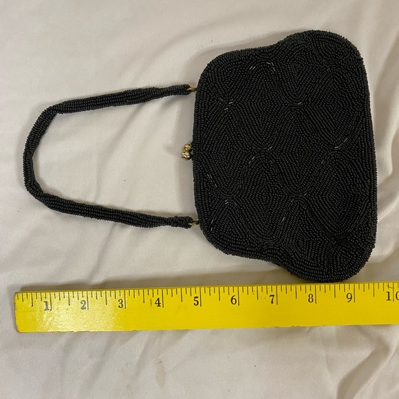 Vintage David’s Fifth Avenue Elegant Black Beaded Handbag - Picture 5 of 5